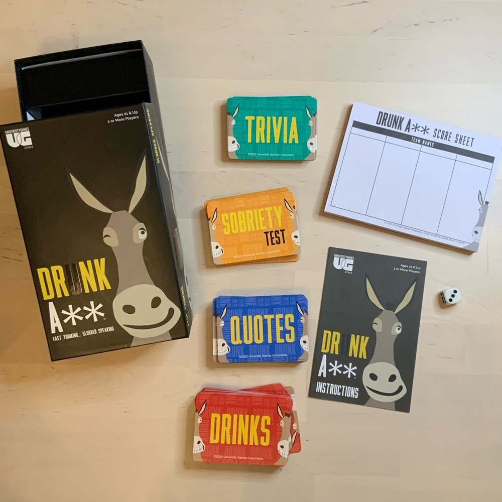Drunk A** Party Game Set